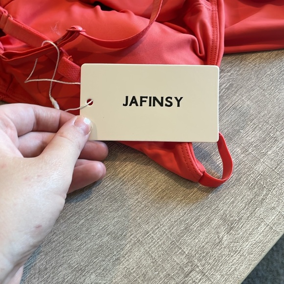 Red Athletic Dress with Built in Shorts and Bra (Plus Easy Pee Built In Shorts) - Picture 5 of 5